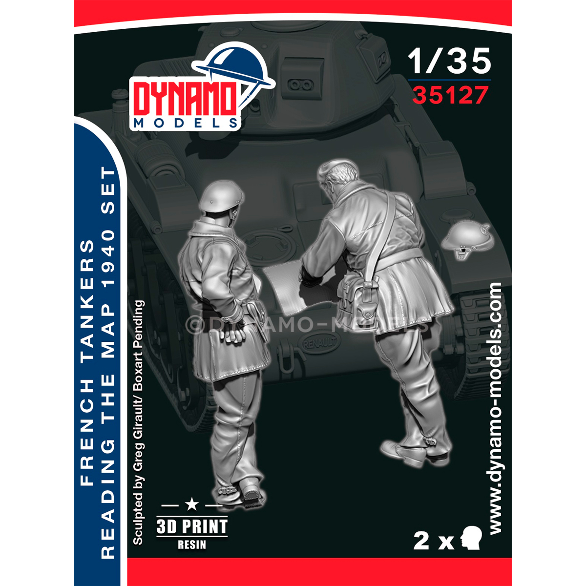 1/35 French ‘40’ Tanker Checking the Map Set