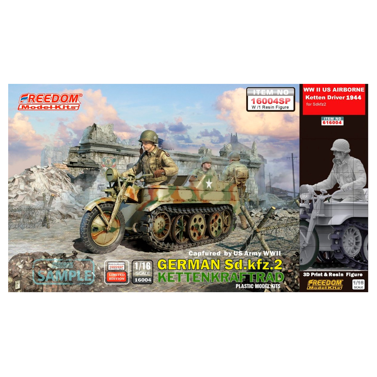 1/16 WWII GERMAN SD.KFZ. 2 KETTENKRAFTRAD