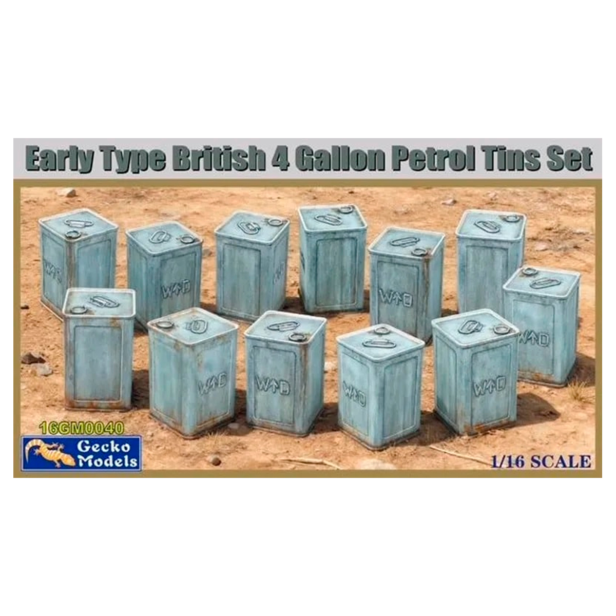 1/16 Early Type British 4 Gallon Petrol Tins Set