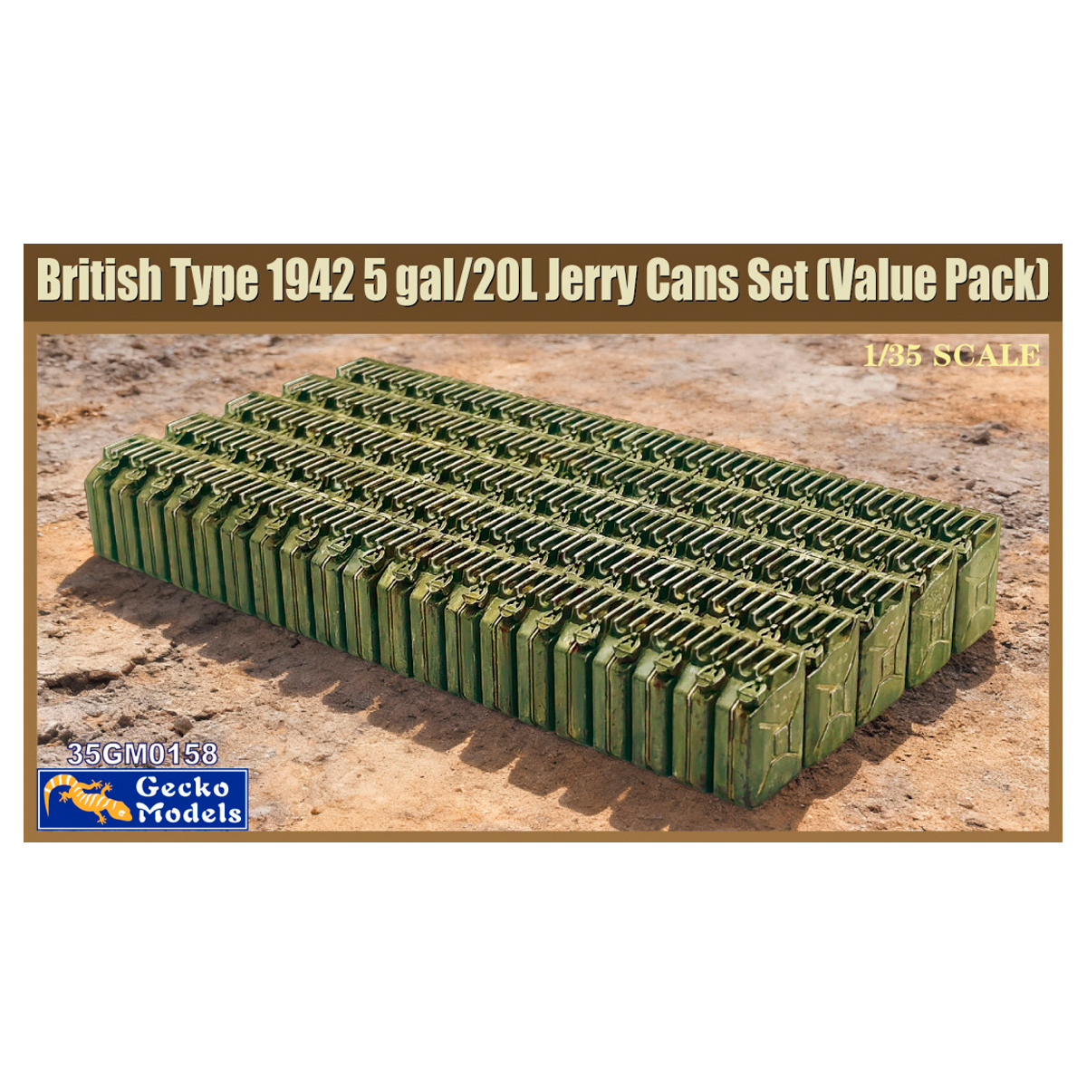 1/16 British Type 1942 5 gal Jerry Can Set (Value Pack)