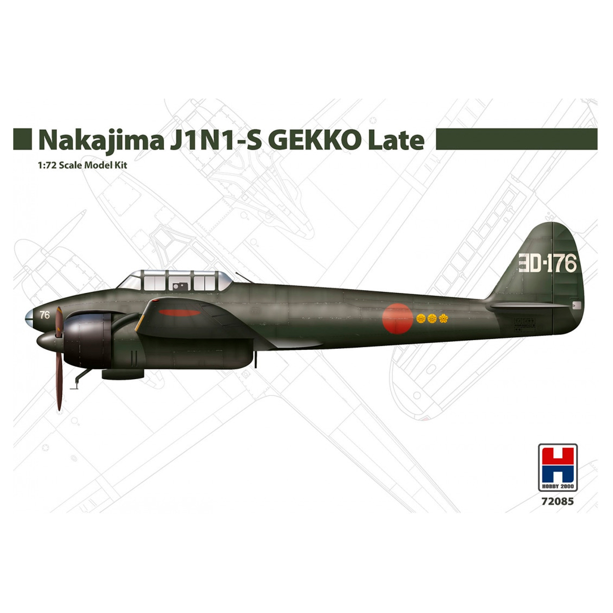 1/72 Nakajima J1N1-S Gekko Late