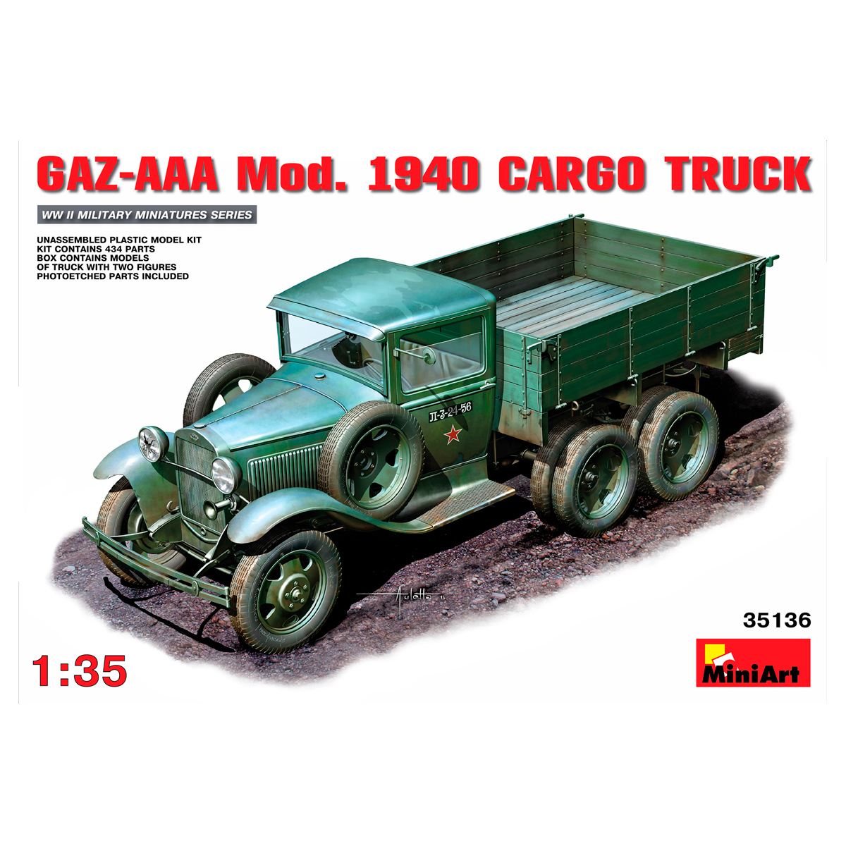 1/35 GAZ-AAА. Mod. 1940. Cargo Truck