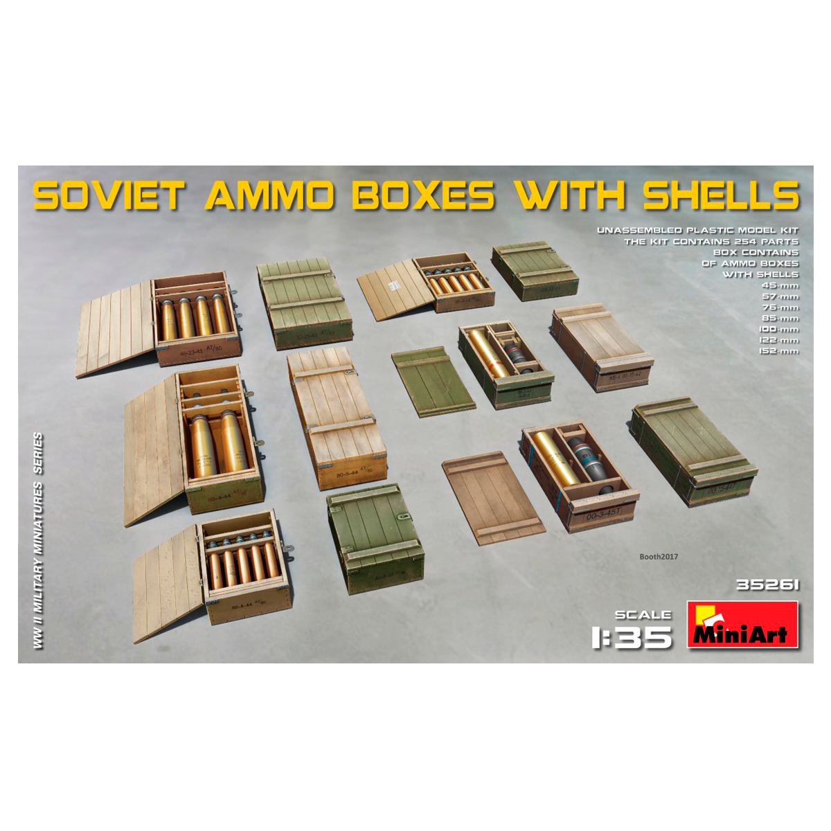 1/35 Soviet Ammo Boxes w/Shells