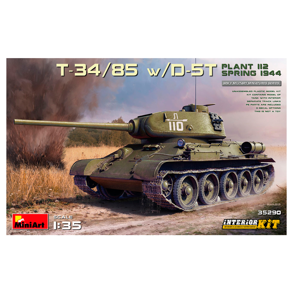 1/35 T-34/85 w/D-5T. PLANT 112. SPRING 1944. INTERIOR KIT
