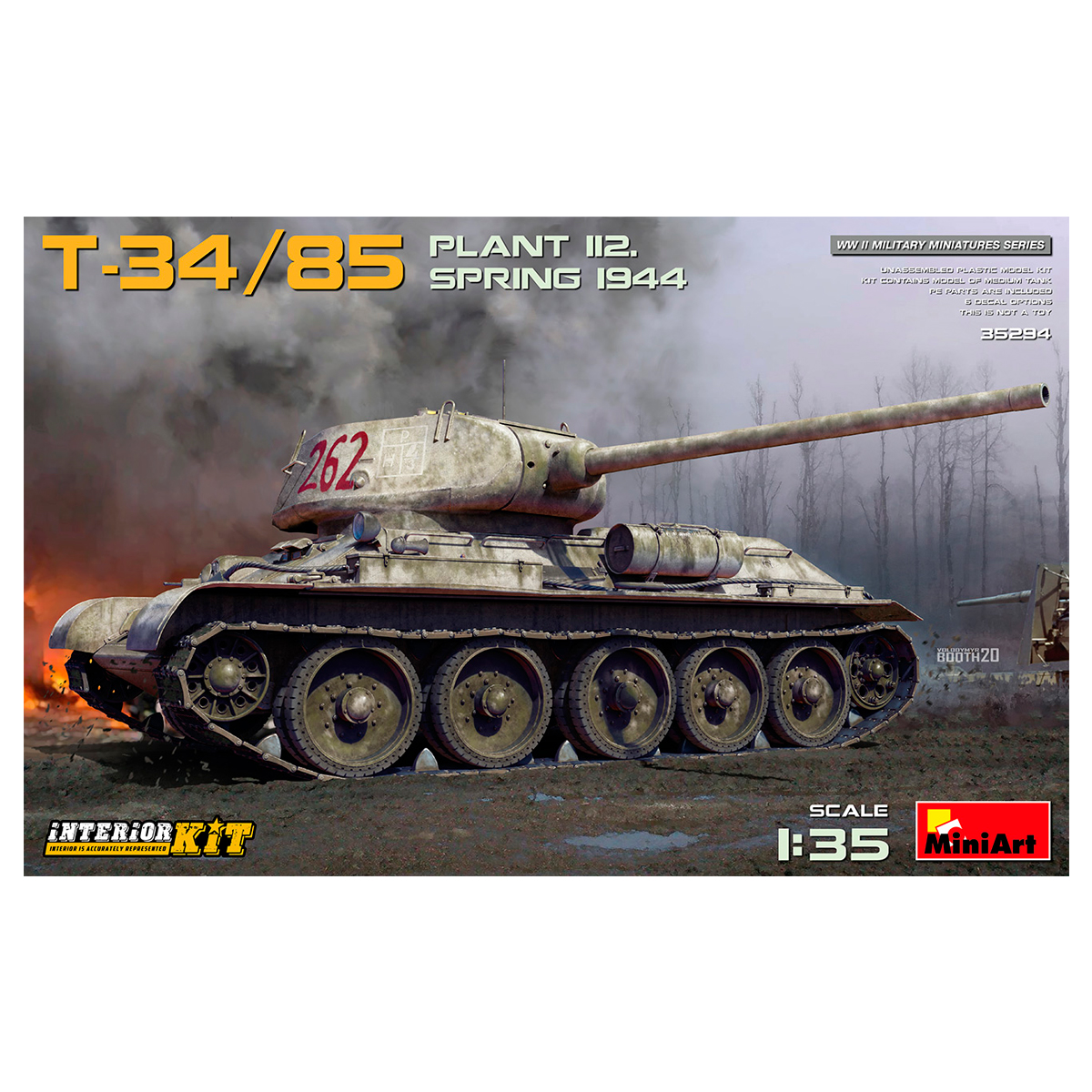 1/35 T-34-85 Plant 112. Spring 1944. Interior Kit