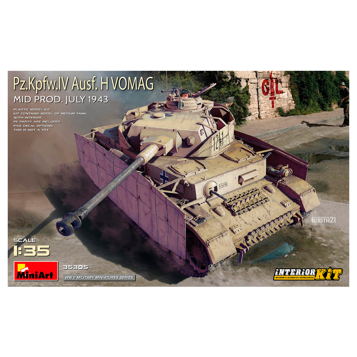 1/35 Pz.Kpfw.IV Ausf. H Vomag. Mid Prod. (July 1943) Interior Kit