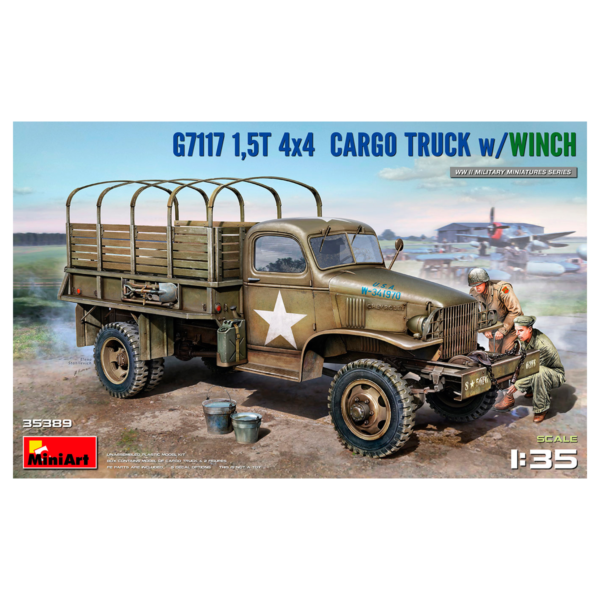 1/35 1,5t 4×4 G7117 Cargo Truck w/Winch