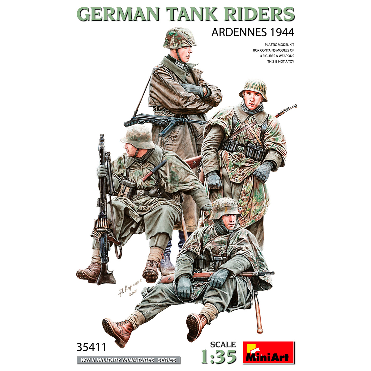 1/35 German Tank Riders (Ardennes 1944)
