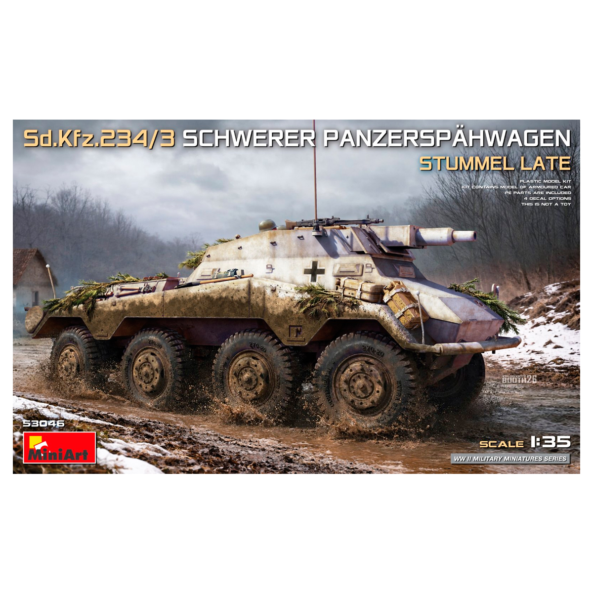 1/35 Sd.Kfz.234/3 Schwerer Panzerspähwagen «Stummel» Late