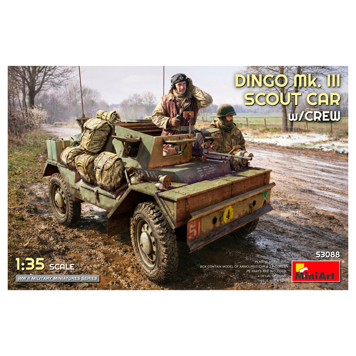 1/35 Dingo Mk. III Scout Car w/Crew