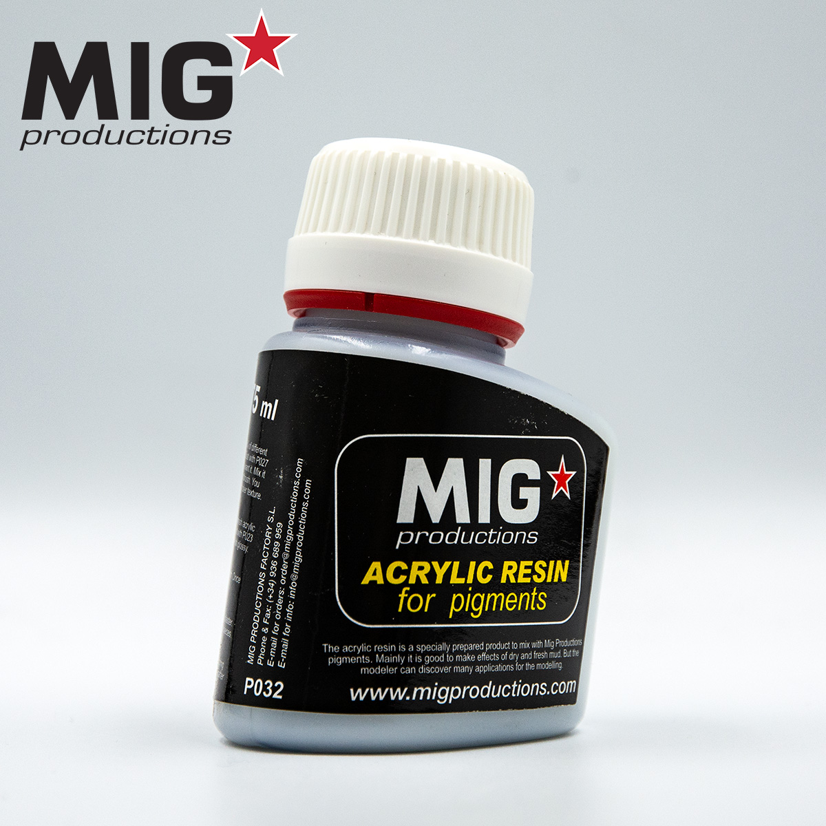 RESINA ACRÍLICA PARA PIGMENTOS (75 ML)