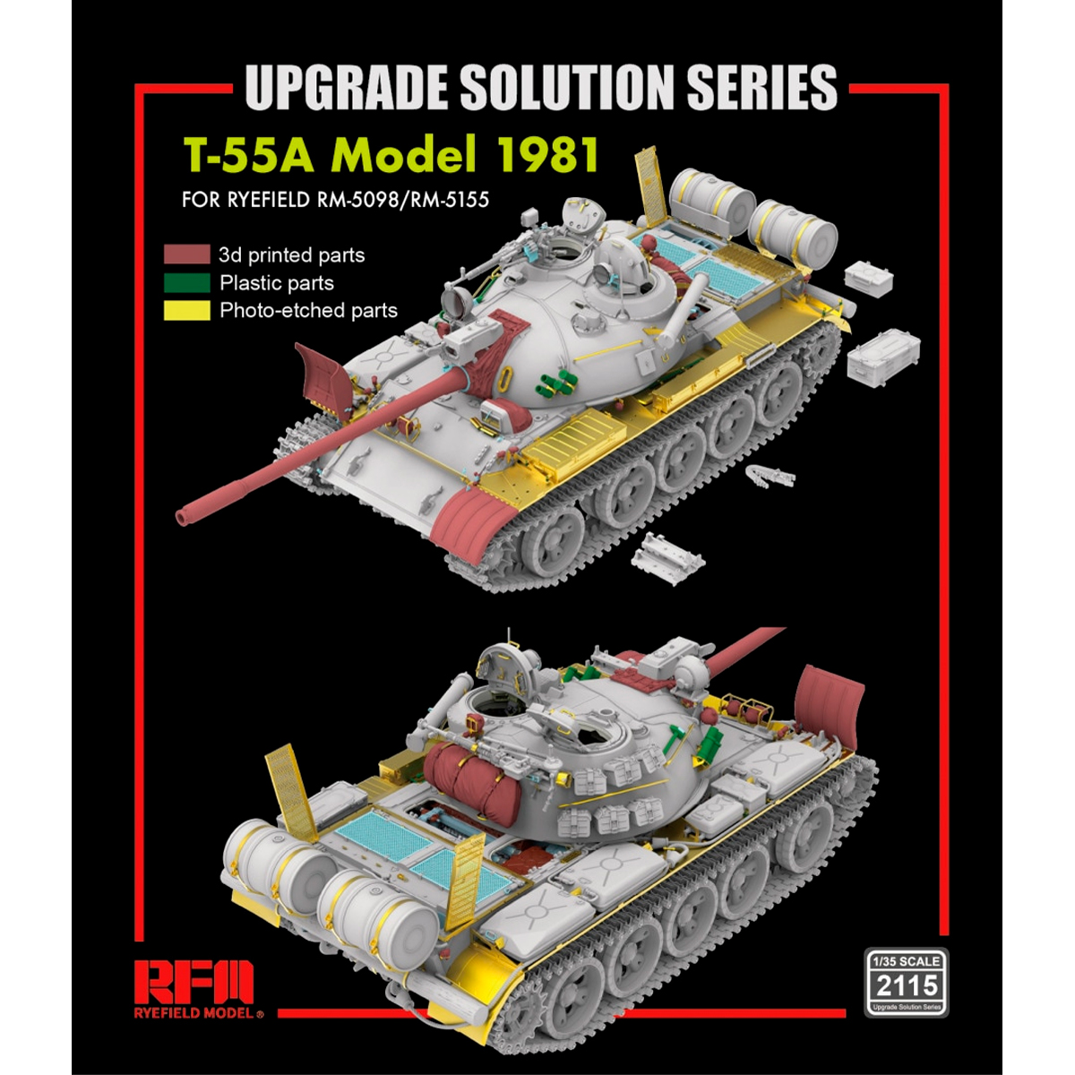 1/35 Upgrade set for 5098/5155 T-55A Model 1981