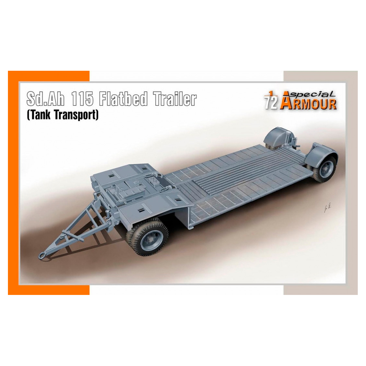 1/72 Sd.Ah 115 Flatbed Trailer (Tank Transport)