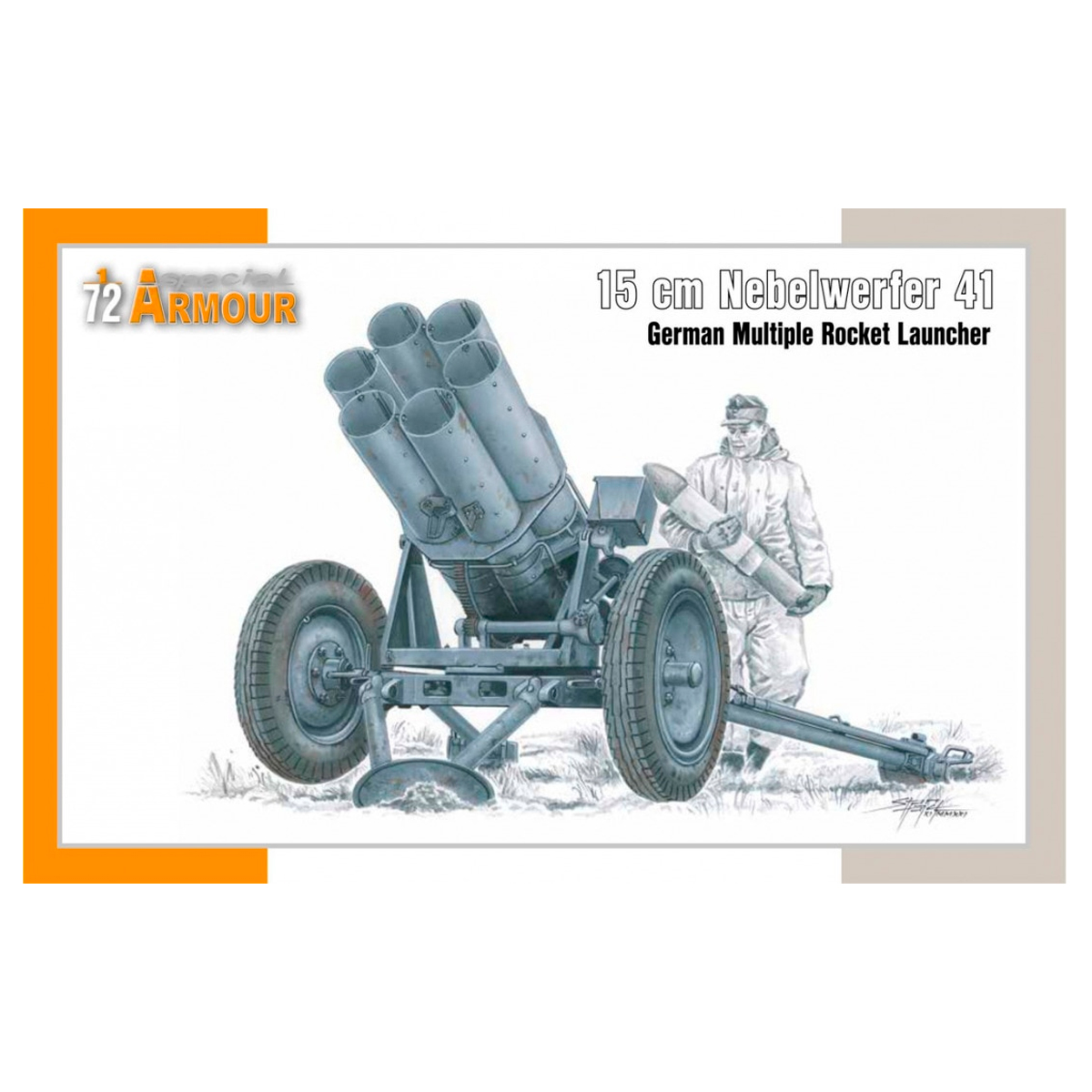1/72 15cm Nebelwerfer 41 German Multiple Rocket Launch.