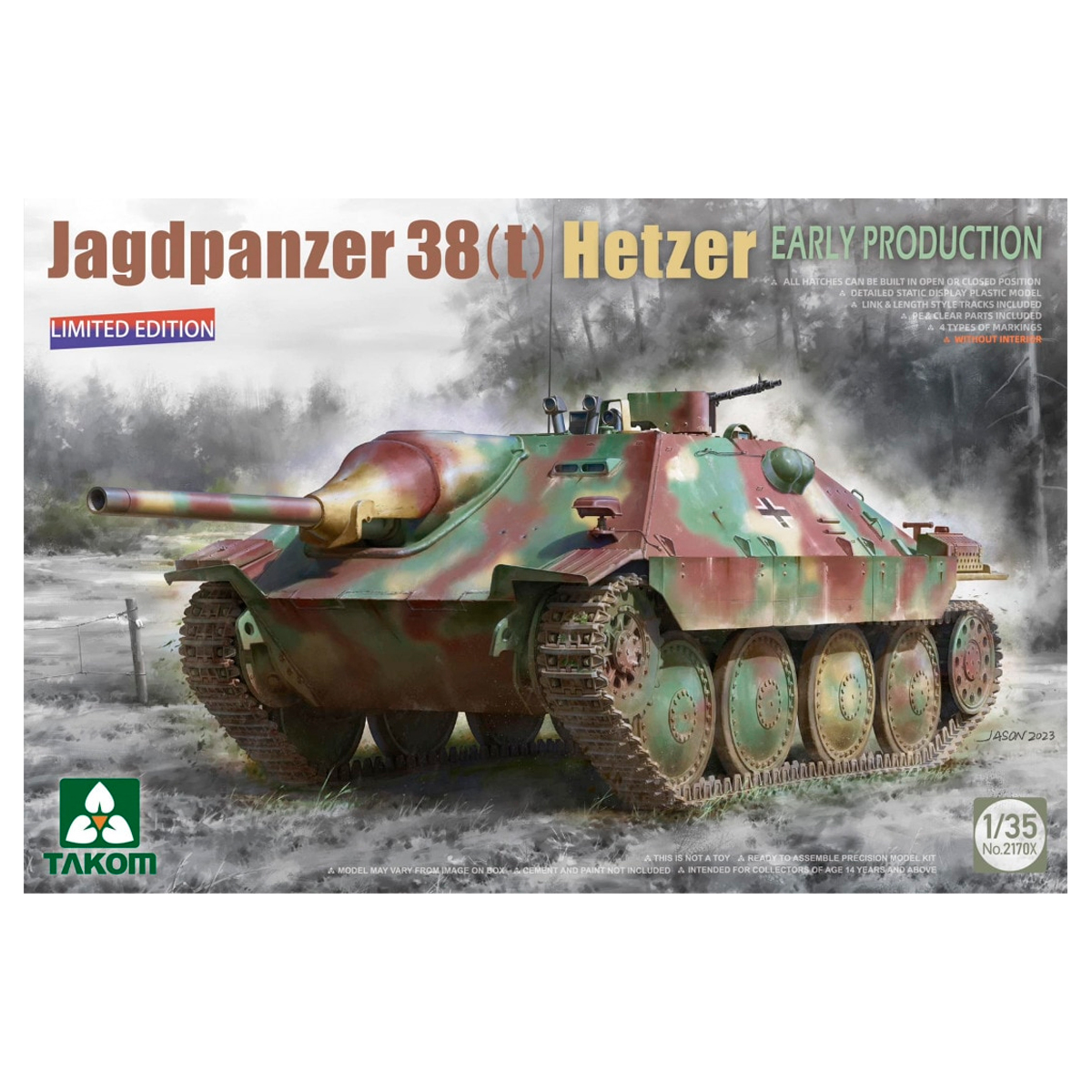 1/35 Jagdpanzer 38T Hetzer Early Limited Edition (Without Interior)