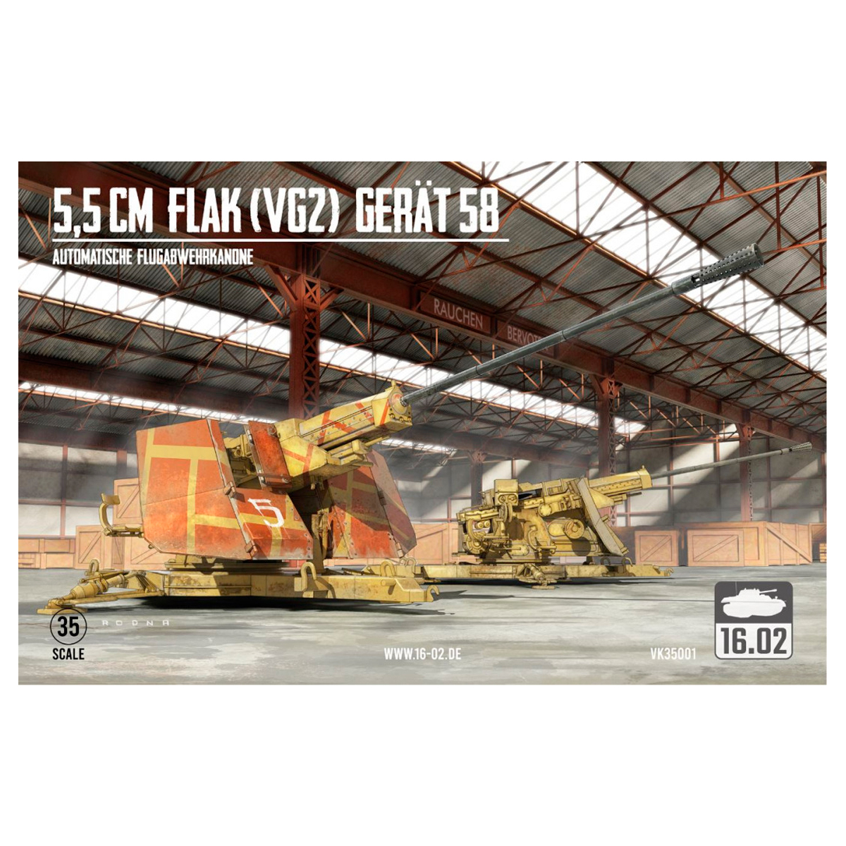 1/35 5.5cm Flak (VG2) Gerät 58 Automatische Flugabwehrkanone