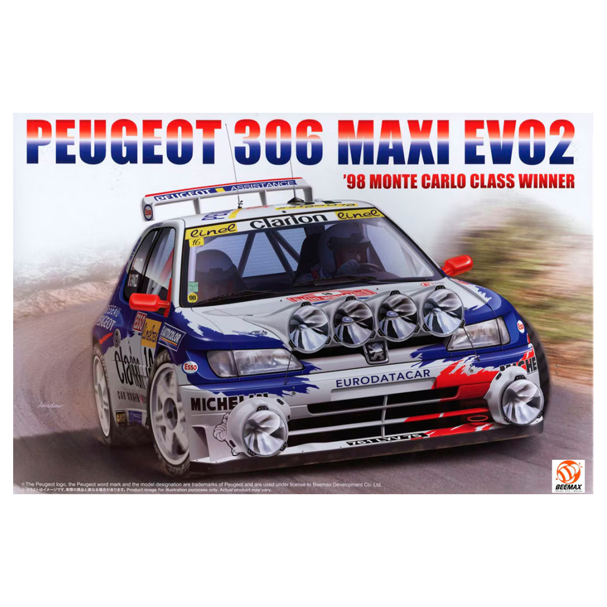 1/24 Peugeot 306 MAXI Evo2 1998 MonteCarlo Rally
