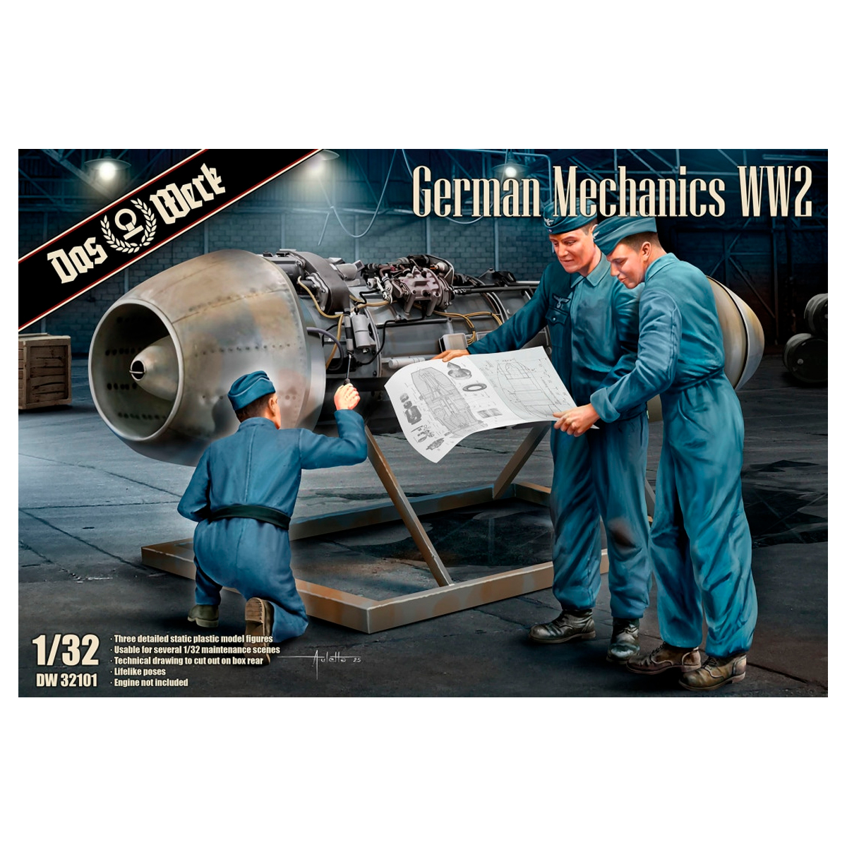 1/32 German Mechanics WW2 / Mechaniker