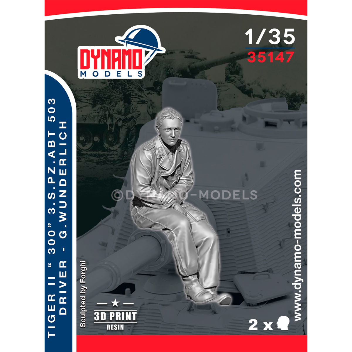 1/35 German KingTiger ‘’300’’ Driver ‘’G.Wunderlich’’ – Normandy 1944