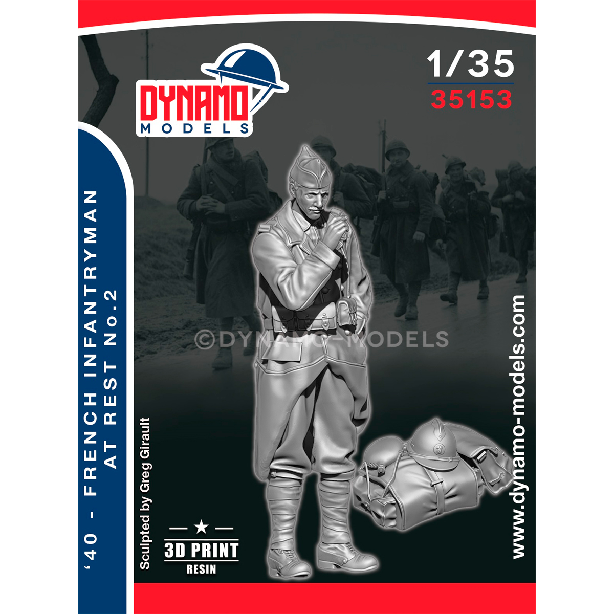 1/35 French ‘40’ Infantryman at Rest No.2