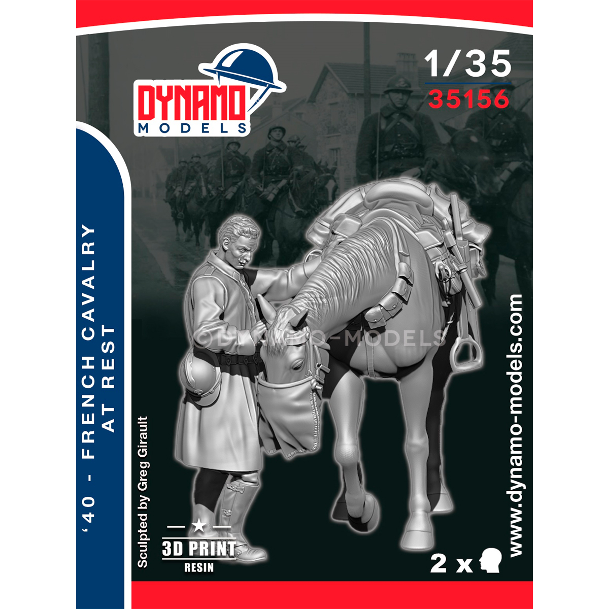 1/35 French ‘40’ Cavalry at Rest No.1