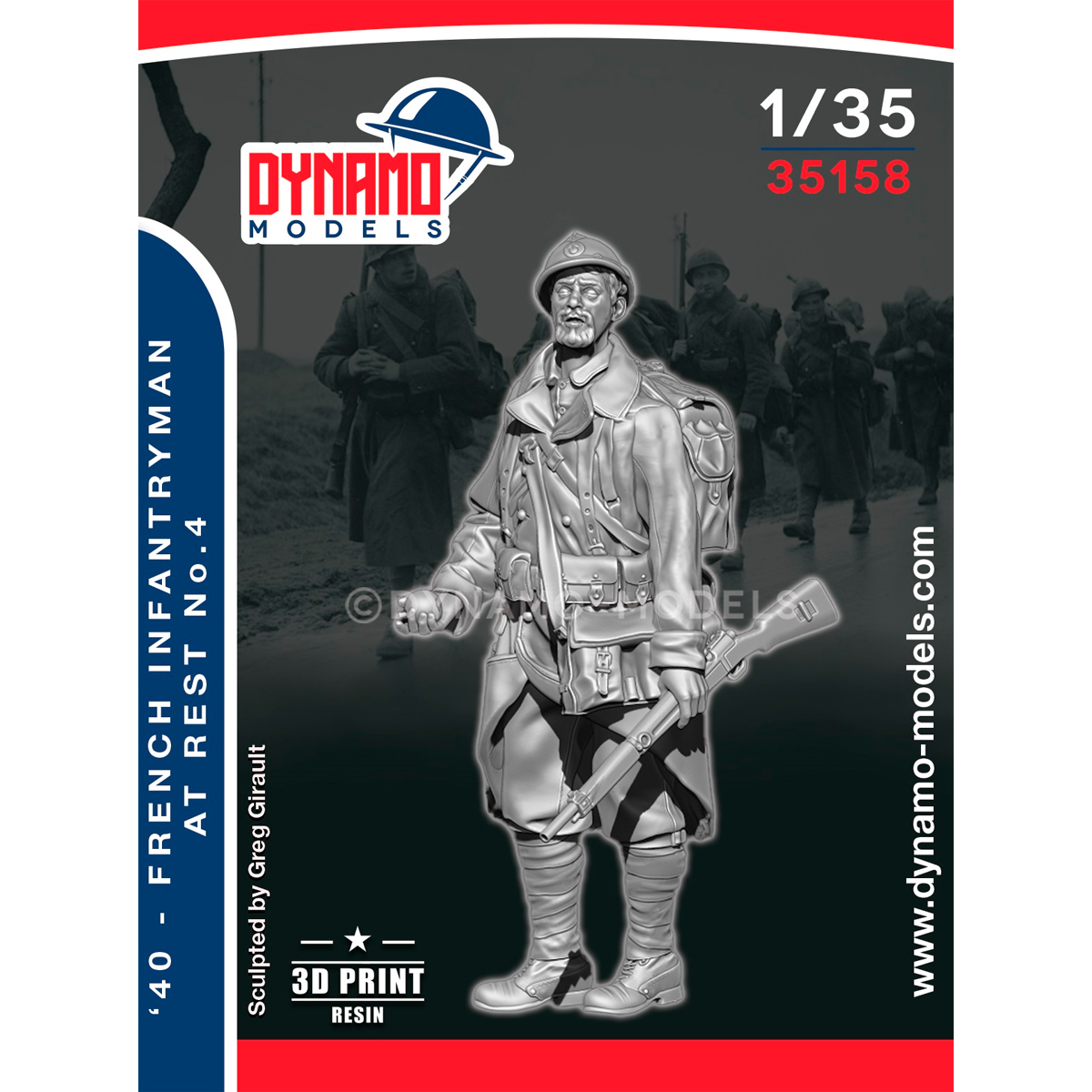 1/35 French ‘40’ Infantryman at Rest No.4