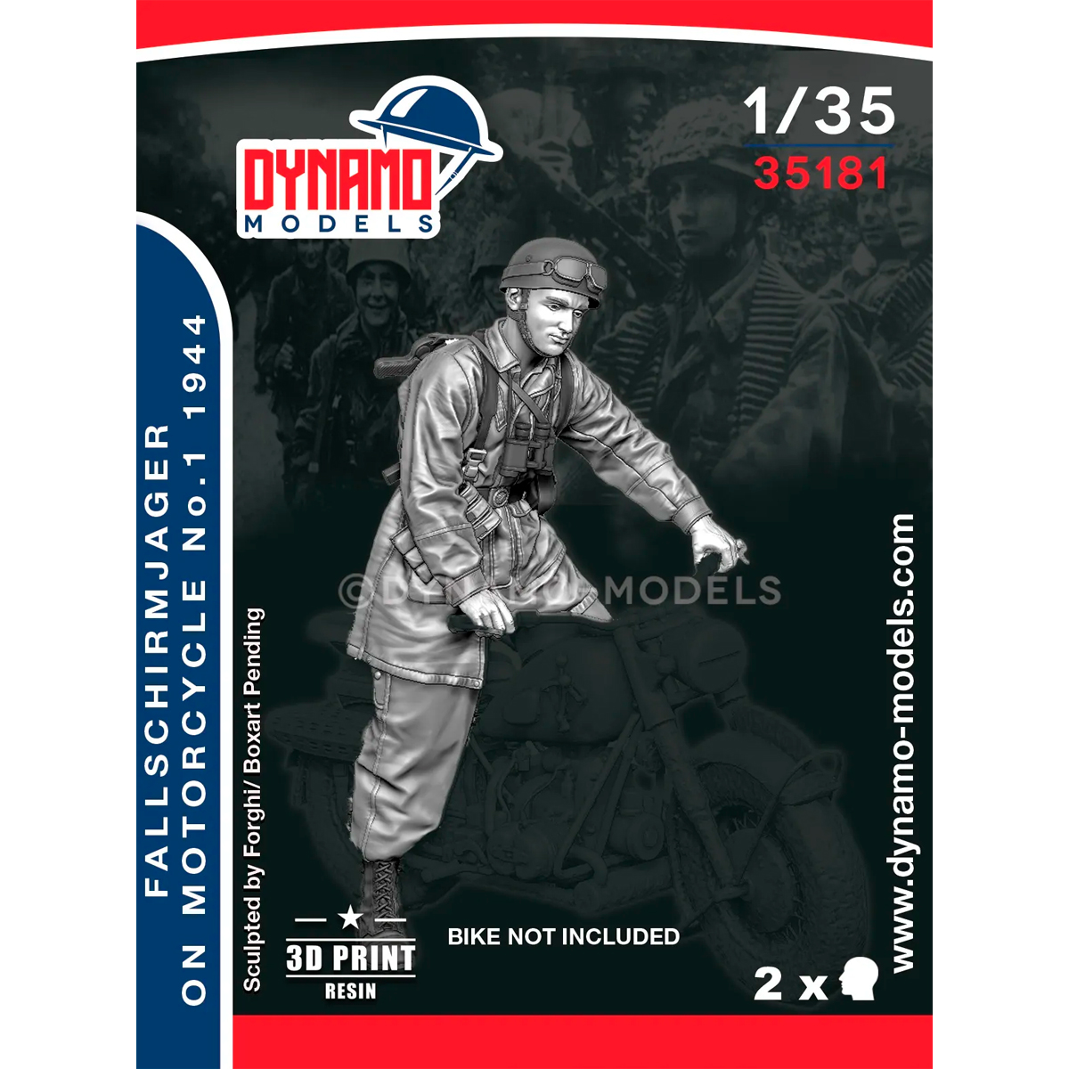 1/35 Fallschirmjager on Motorcycle No.1 – Normandy 1944