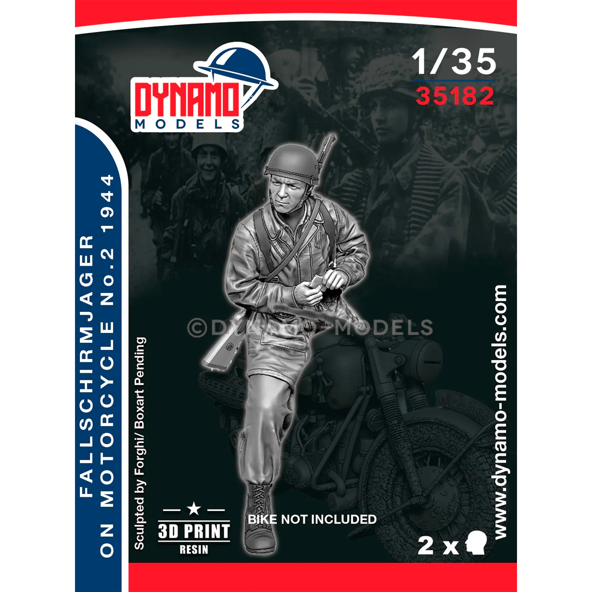 1/35 Fallschirmjager on Motorcycle No.2 – Normandy 1944