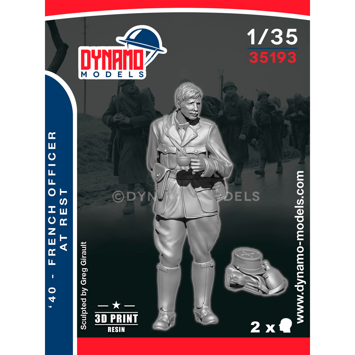 1/35 French ‘40’ Officer at Rest