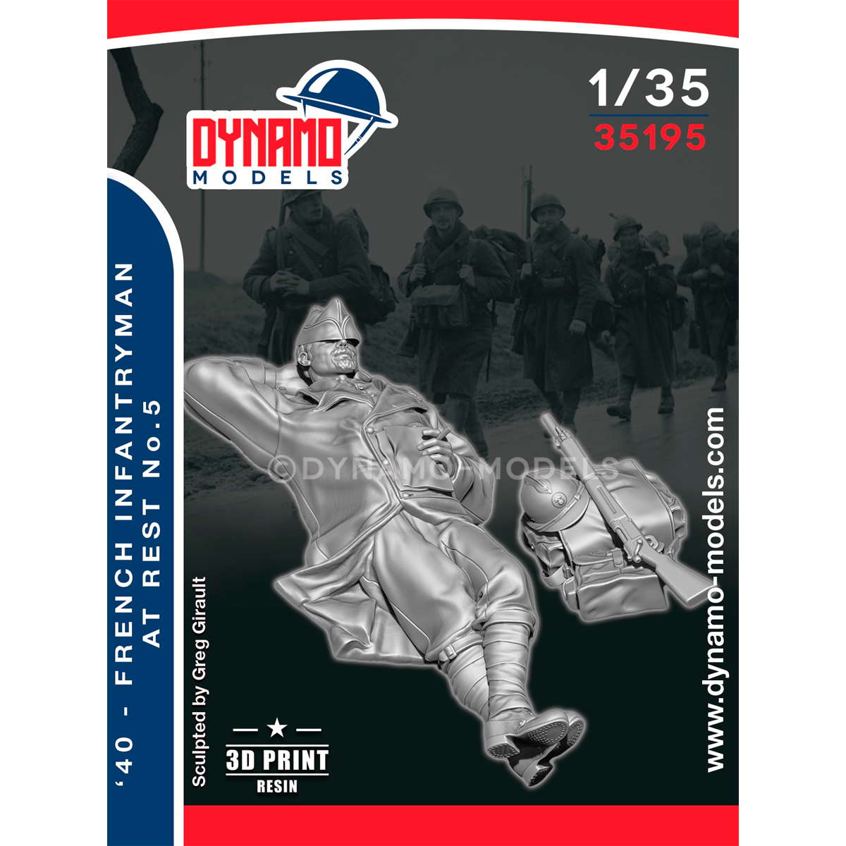 1/35 French ‘40’ Infantryman at Rest No.5