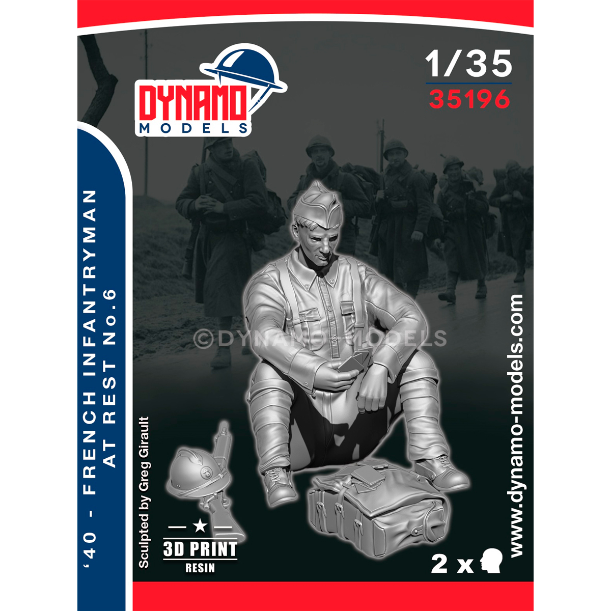 1/35 French ‘40’ Infantryman at Rest No.6