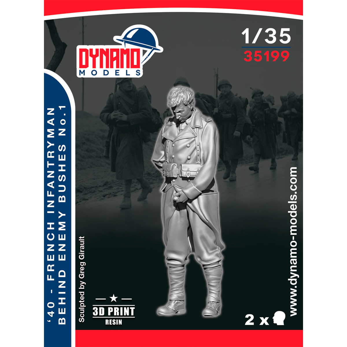 1/35 French ‘40’ Infantryman ‘’ Behind The Enemy Bushes ‘’ No.1