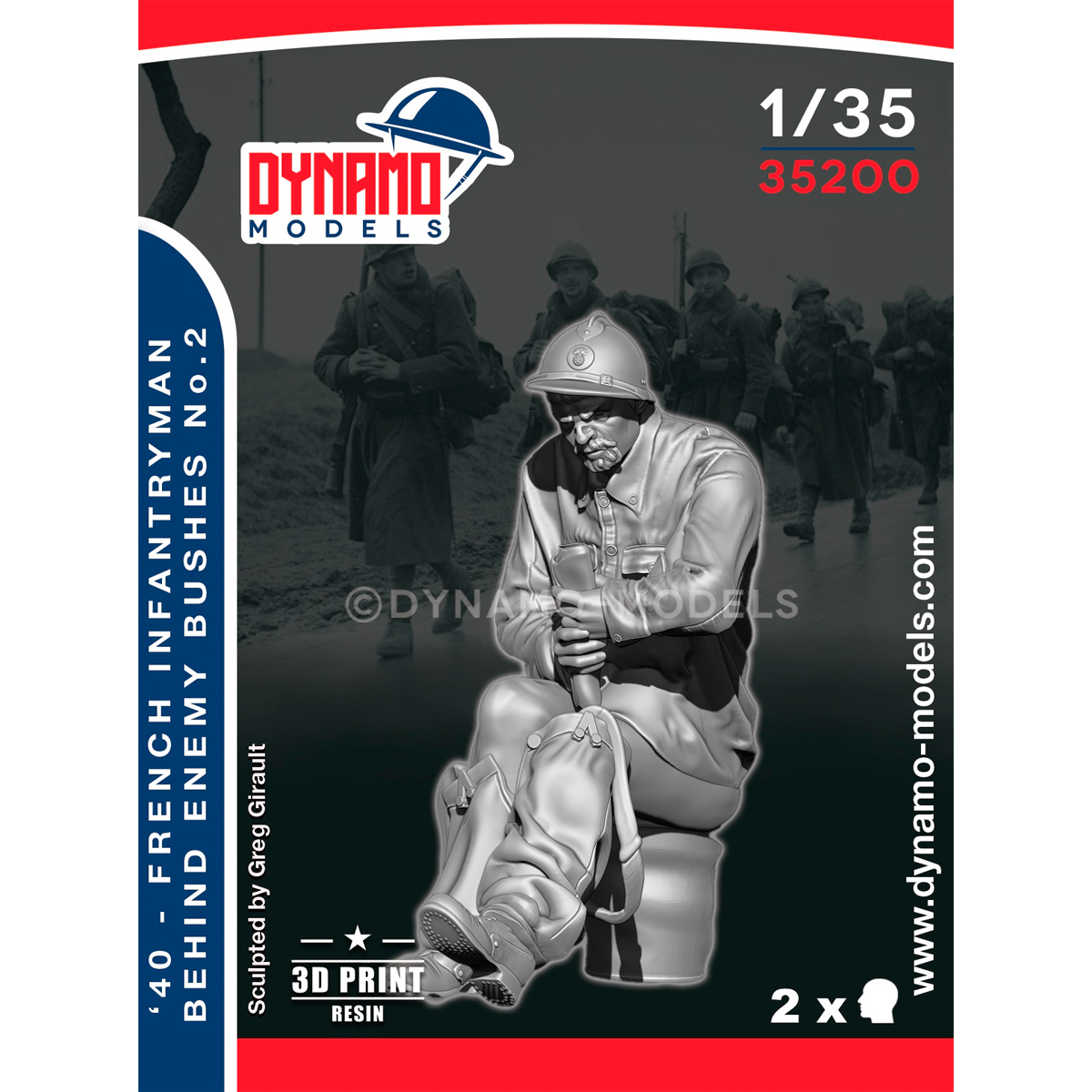 1/35 French ‘40’ Infantryman ‘’ Behind The Enemy Bushes ‘’ No.2