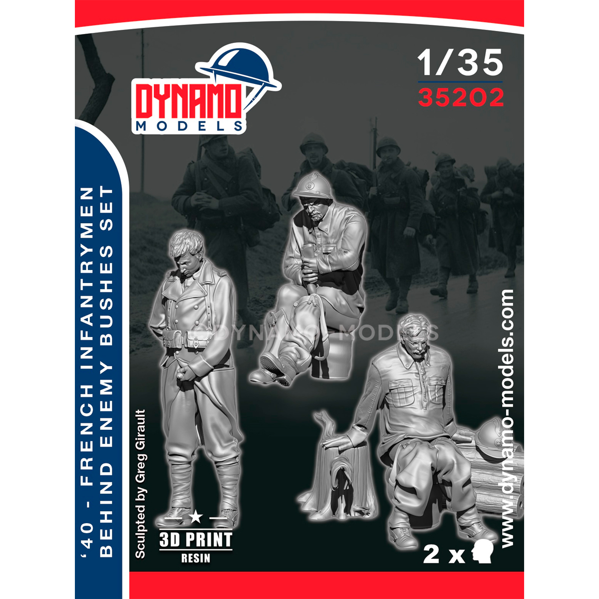 1/35 French ‘40’ Infantrymen ‘’ Behind The Enemy Bushes ‘’ Set