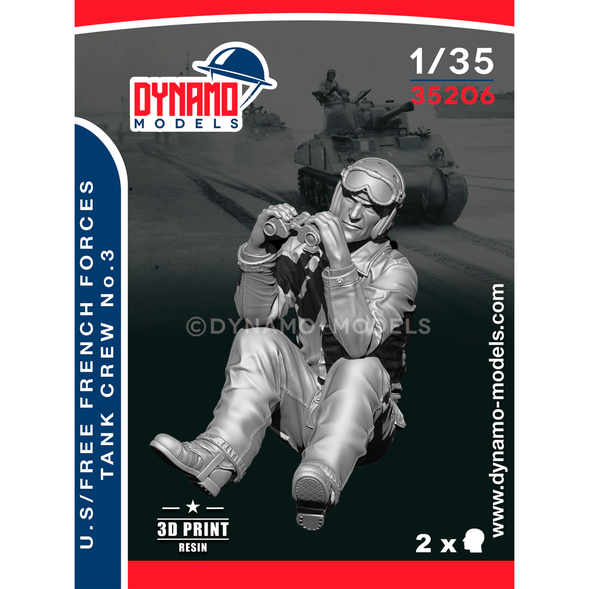 1/35 U.S / Free French Forces Tanker 1944 No.3