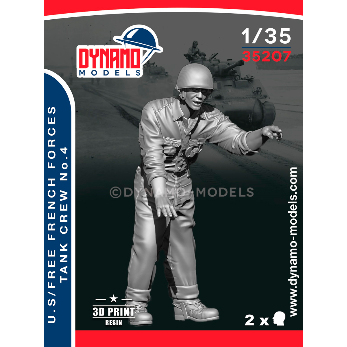 1/35 U.S / Free French Forces Tanker 1944 No.4