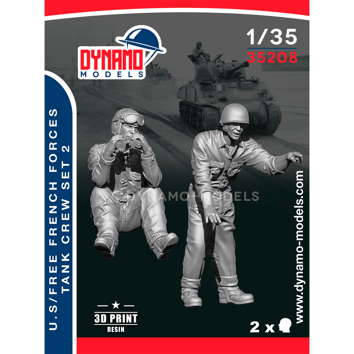 1/35 U.S / Free French Forces Tankers 1944 Set 2