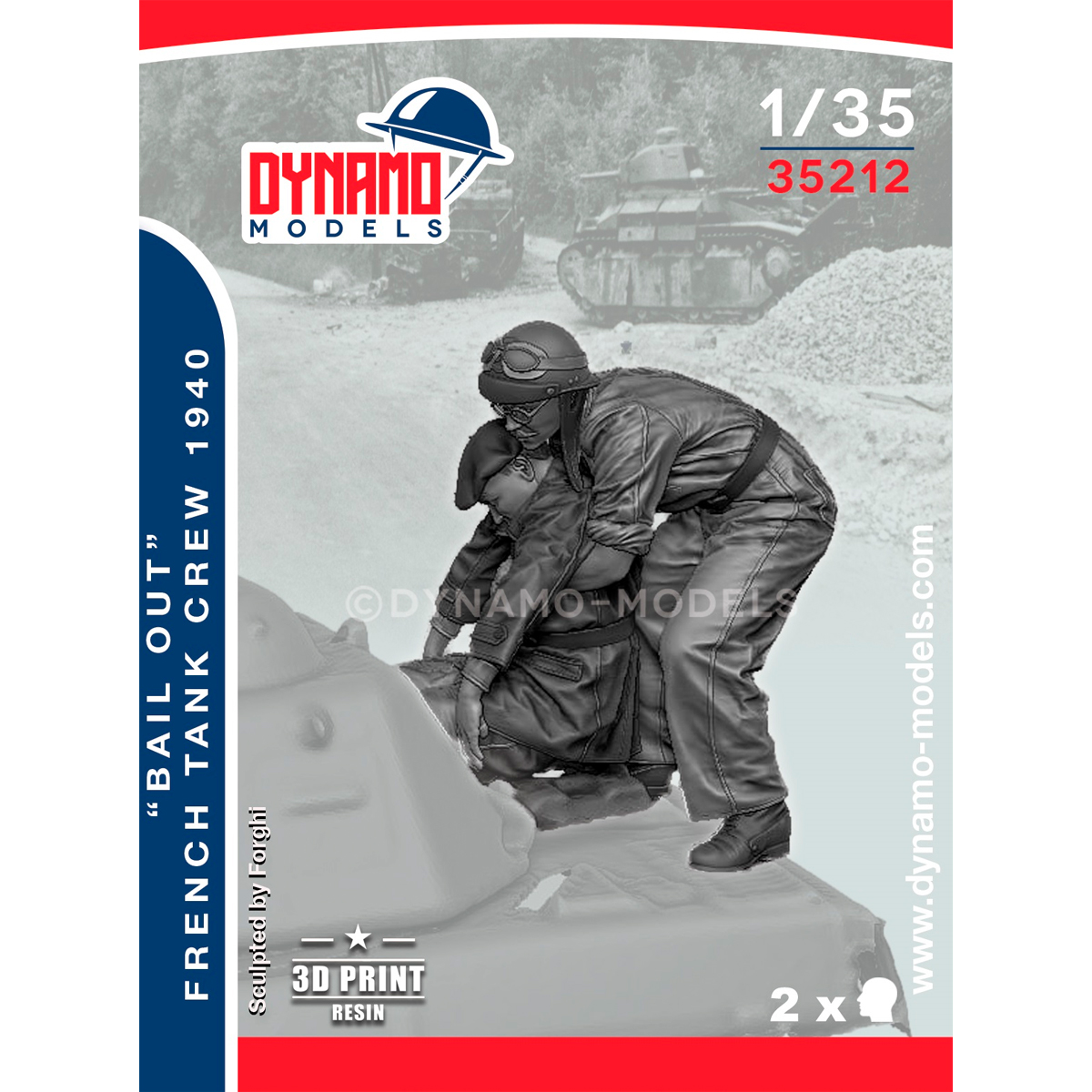 1/35 ’ Bail Out ‘’ French Tank Crew 1940 Set