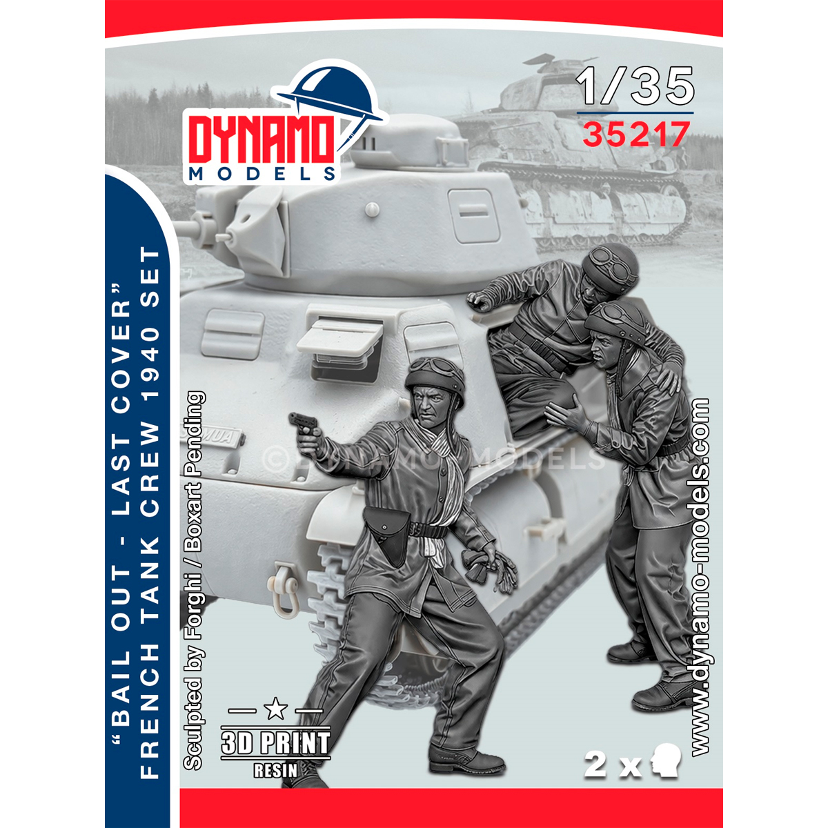 1/35 ’ Bail Out – Last Cover ‘’ French Tank Crew 1940 Set