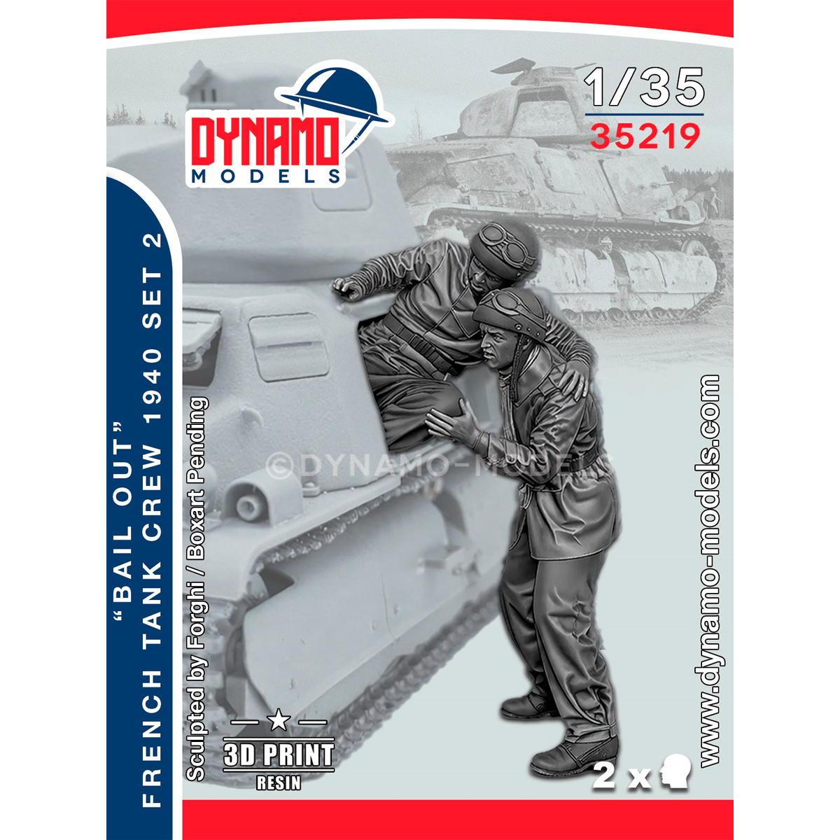 1/35 ’ Bail Out ‘’ French Tank Crew 1940 Set 2