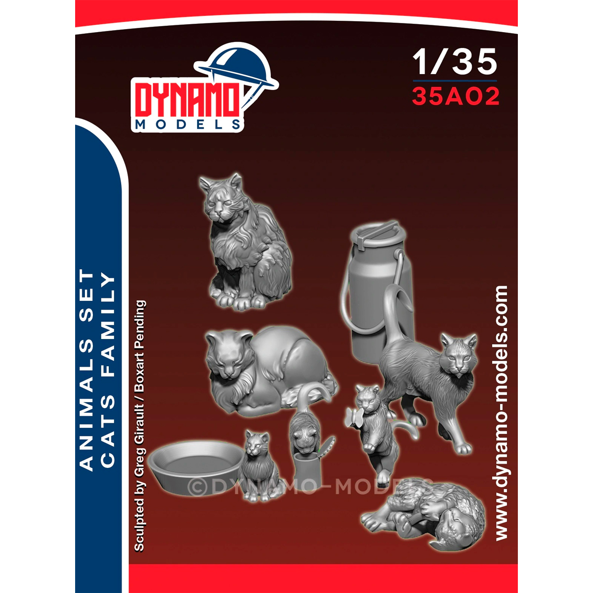 1/35 Animal Set ‘’ Cats Family ‘’