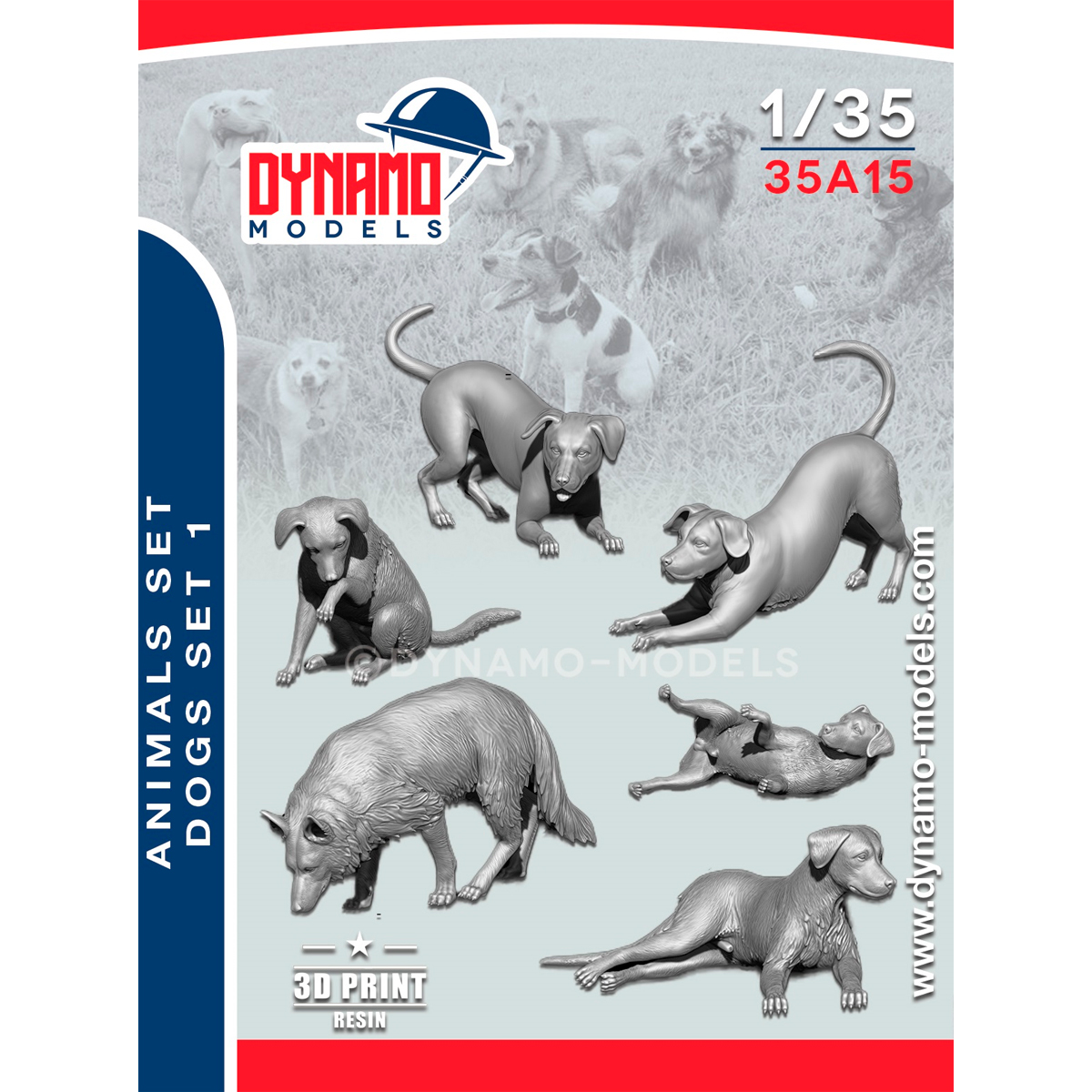 1/35 Animal set – Dogs set 1