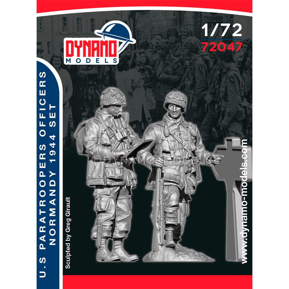 1/72 U.S Paratroopers Officers (Normandy 1944) Set