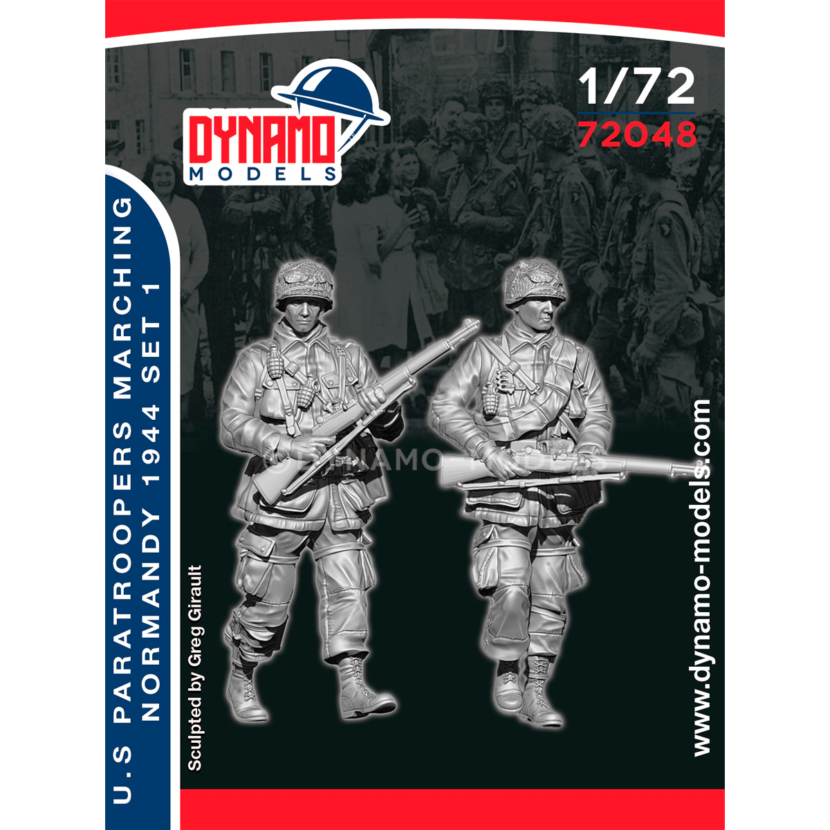 1/72 U.S Paratroopers Marching (Normandy 1944) Set 1