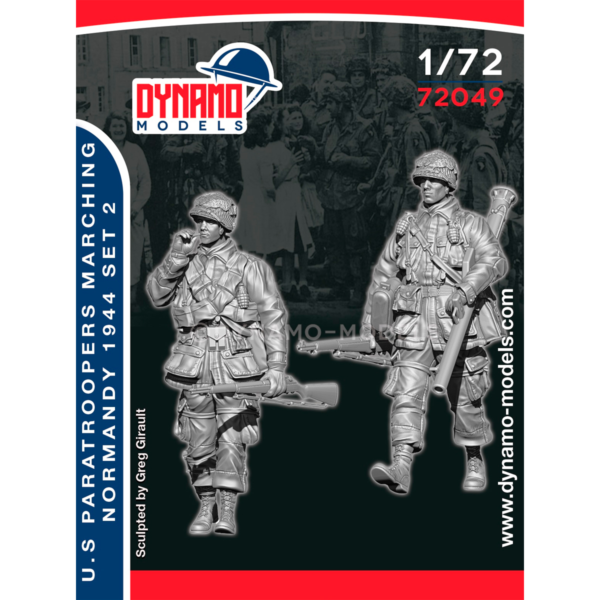1/72 U.S Paratroopers Marching (Normandy 1944) Set 2