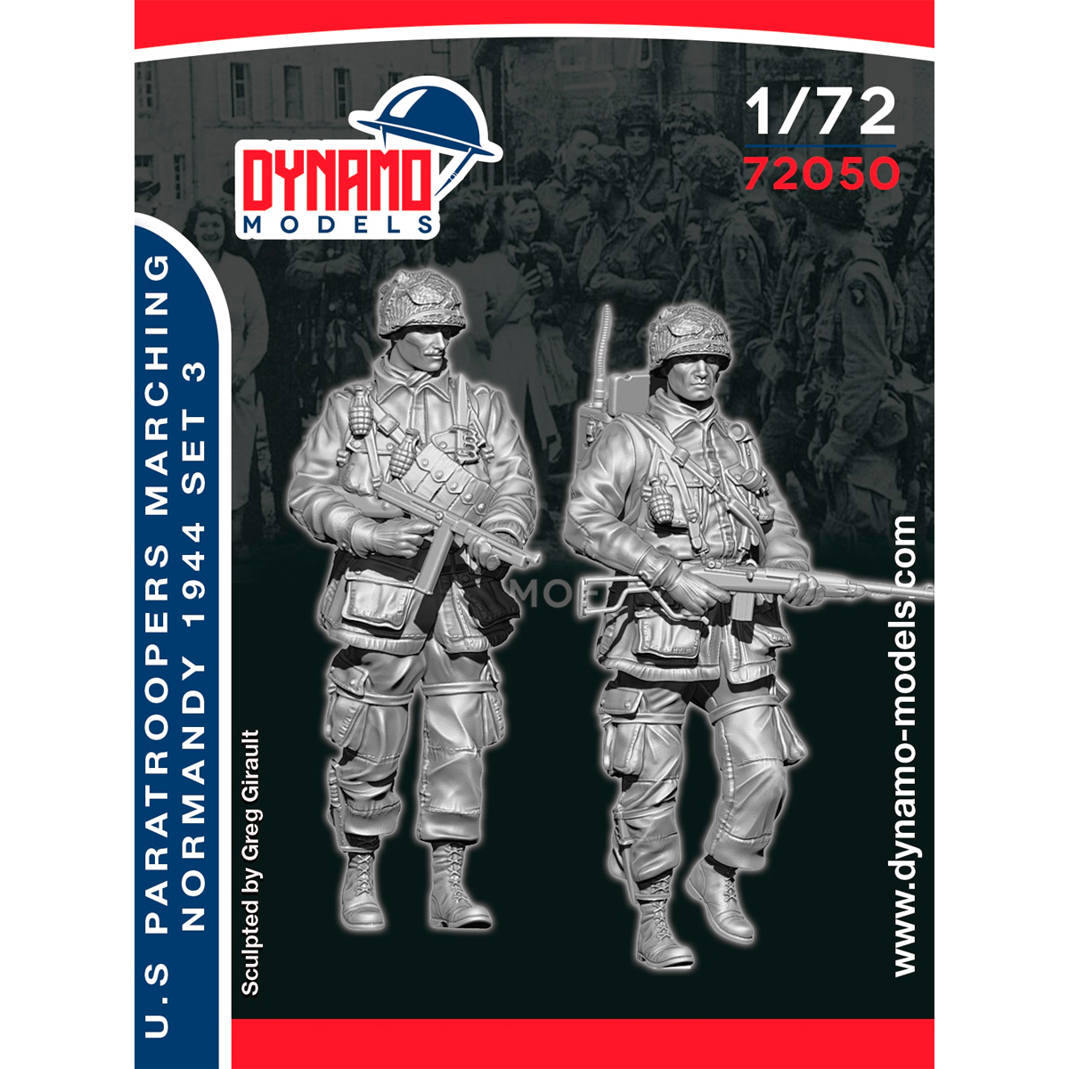 1/72 U.S Paratroopers Marching (Normandy 1944) Set 3