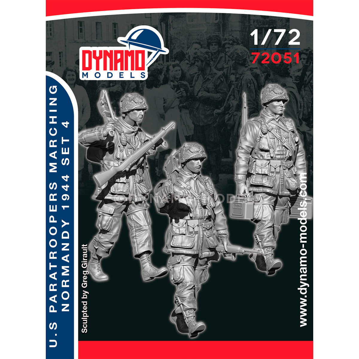 1/72 U.S Paratroopers Marching (Normandy 1944) Set 4