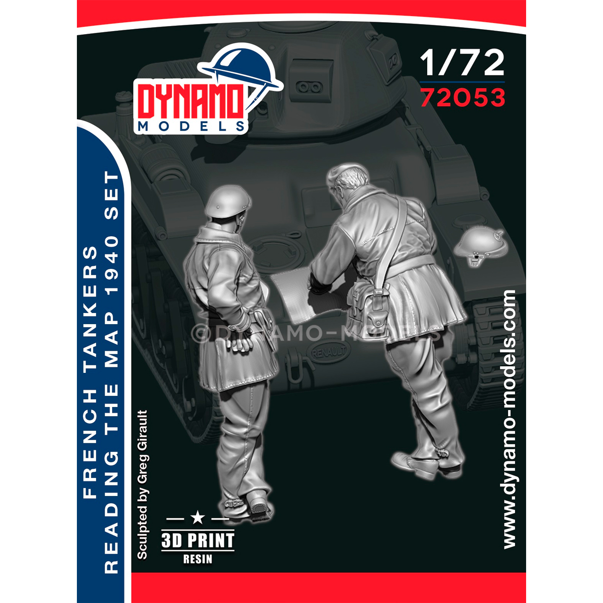 1/72 French Tankers Reading the Map 1940 Set