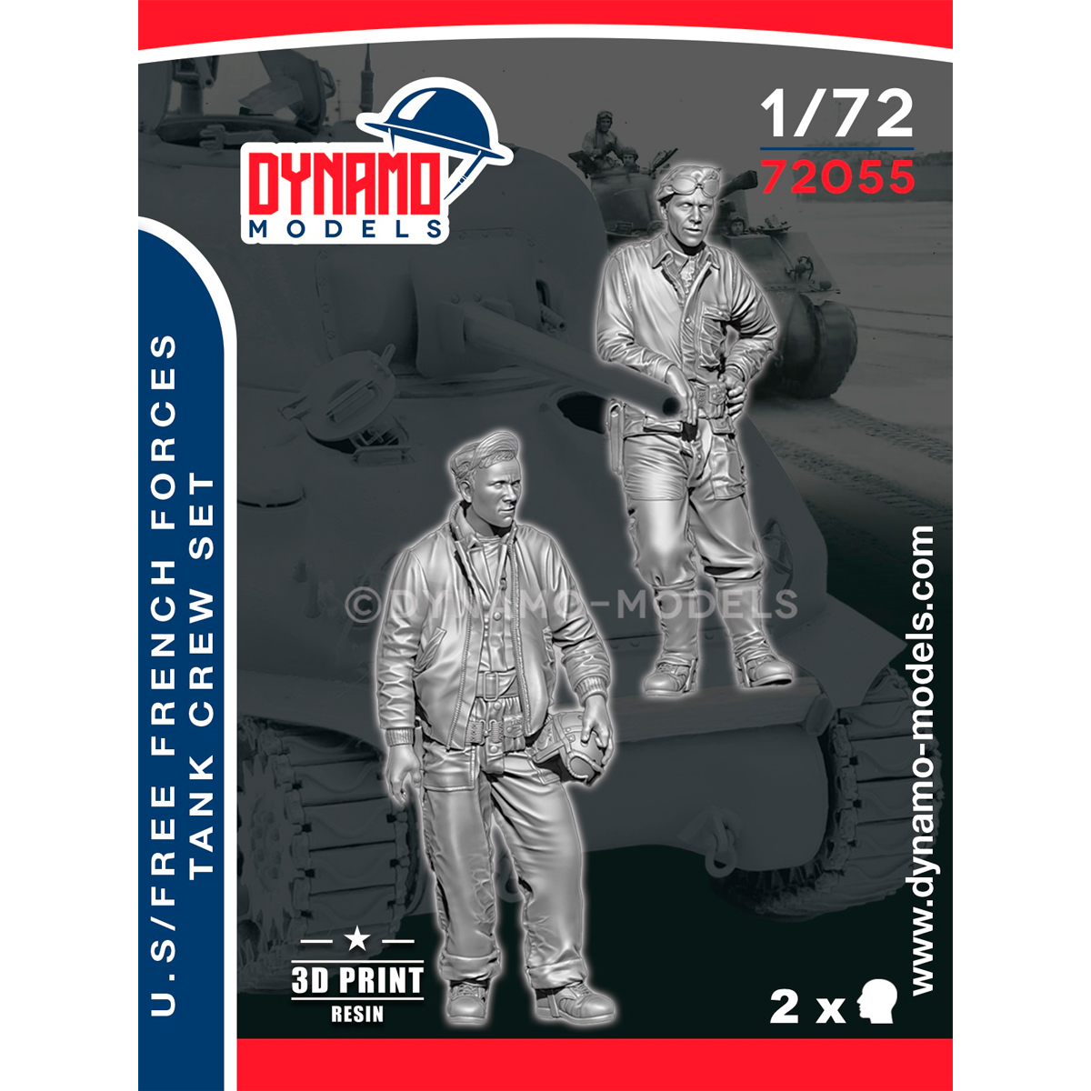 1/72 U.S / Free French Forces Tankers 1944 Set