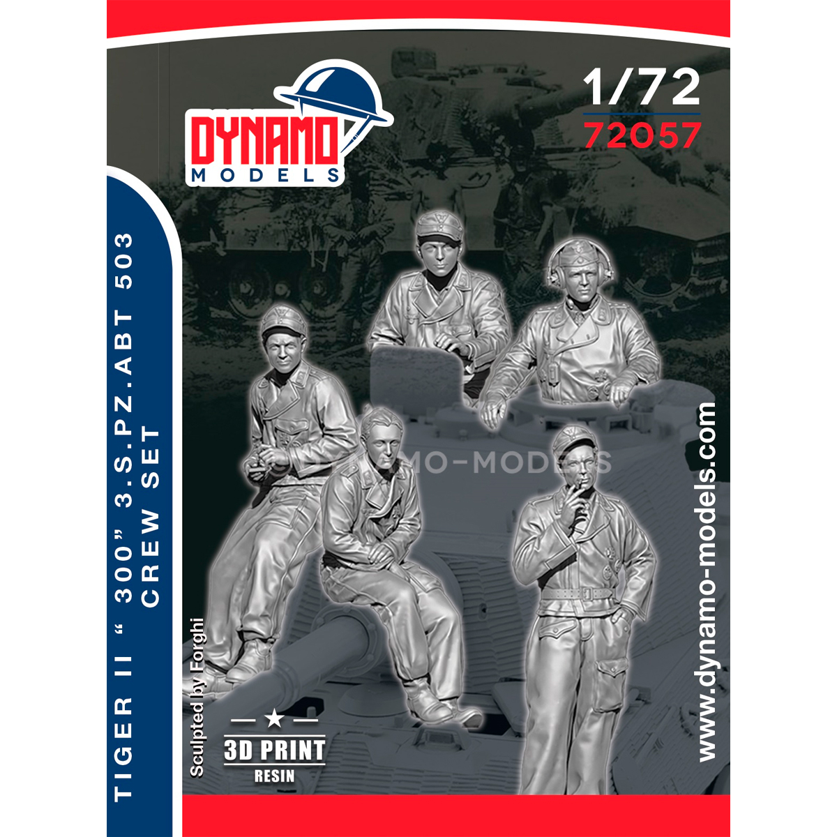 1/72 Tiger II ‘’300‘’ s.Pz.Abt.503 Crew Set